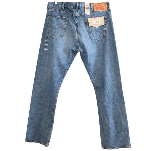 NWT, 501 Levi Strauss Jeans, High Rise, Straight Leg, Button Fly, 38/30 - Picture 5 of 6